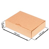 Maxibriefkarton 180x130x45 mm braun MB-2 DIN A6 (100 Stück)
