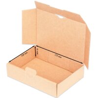 Maxibriefkarton 180x130x45 mm braun MB-2 DIN A6 (100 Stück)
