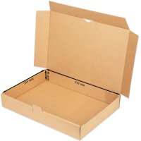 Maxibriefkarton 320x225x50 mm braun MB-4 DIN A4