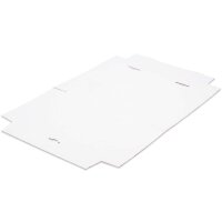 Maxibriefkartons 320x225x50 mm weiss MB-4 DIN A4 (50 Stück)
