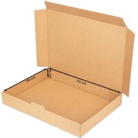 Maxibriefkartons 350x250x50 mm braun MB-5 DIN A4 (25 Stück)