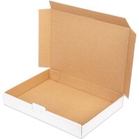 Maxibriefkarton 350x250x50 mm weiss MB-5 DIN A4