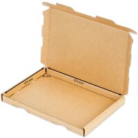Großbriefkarton 230x160x20 mm braun GB-1 DIN A5
