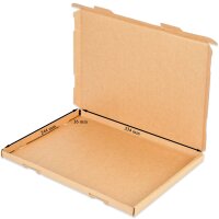 Grossbriefkarton 350x250x20 mm braun GB-2 DIN A4 (50 Stück)